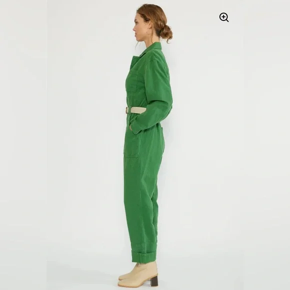 NWT ETICA Kingsley Utility Jumpsuit in Juniper, Various Sizes - Picture 2 of 8